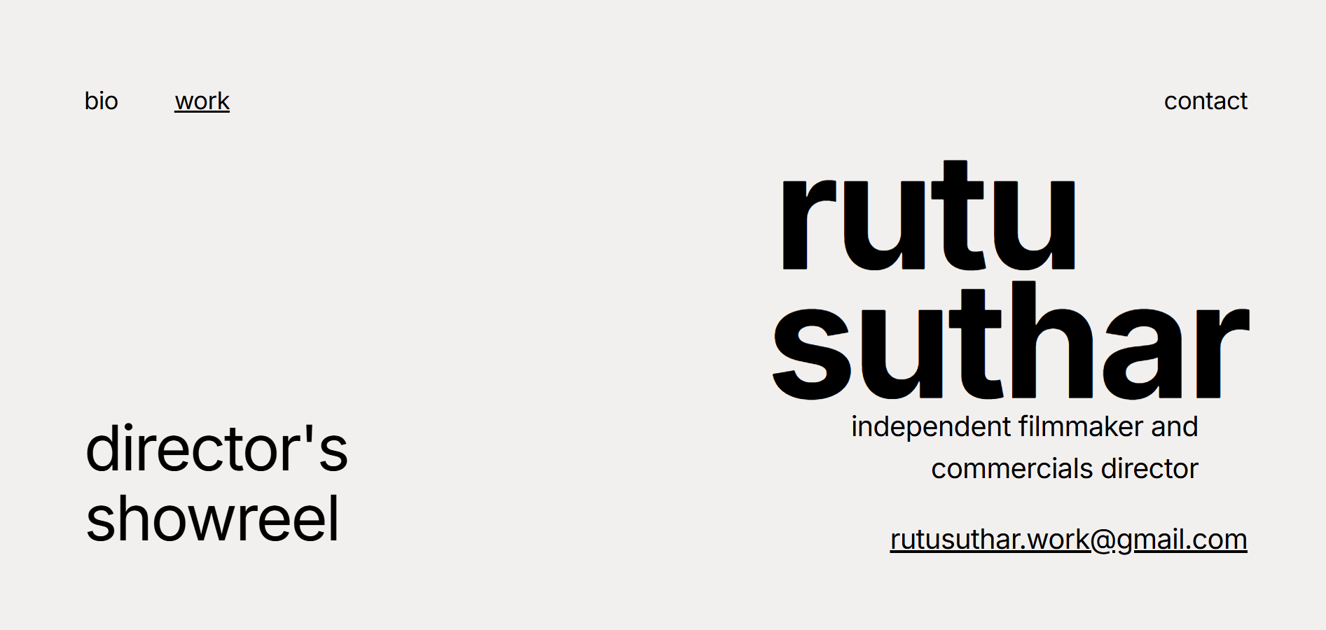 RUTU SUTHAR interface designed by Dev Studio